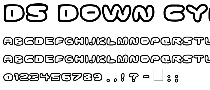 DS Down Cyr font
